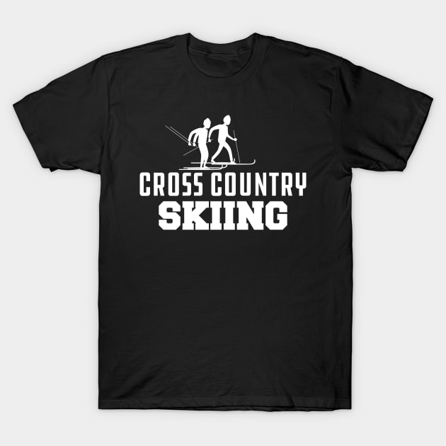 Cross Country Skiing T-Shirt by KC Happy Shop